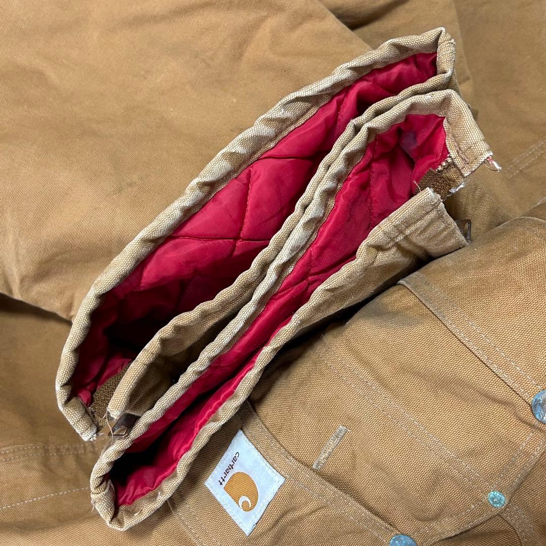 カーハートオーバーオールダブルニーC943ペインターパンツw56極太アメリカ古着