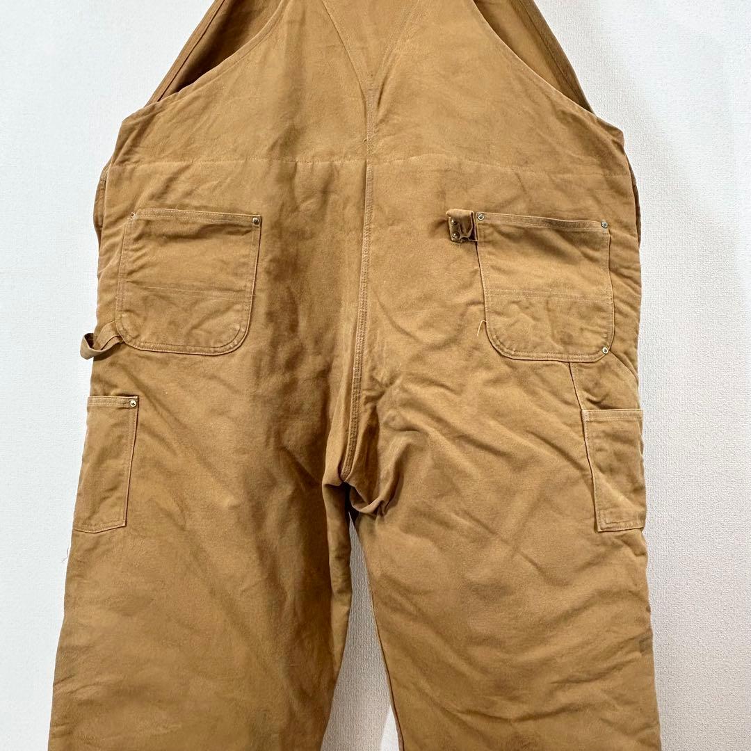 カーハートオーバーオールダブルニーC943ペインターパンツw56極太アメリカ古着