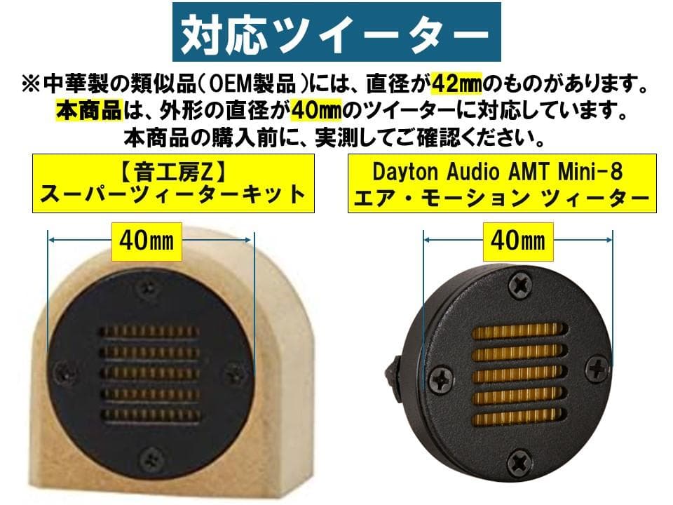 Dayton Audio AMT Mini-8 専用ホーンツイーター組立キット