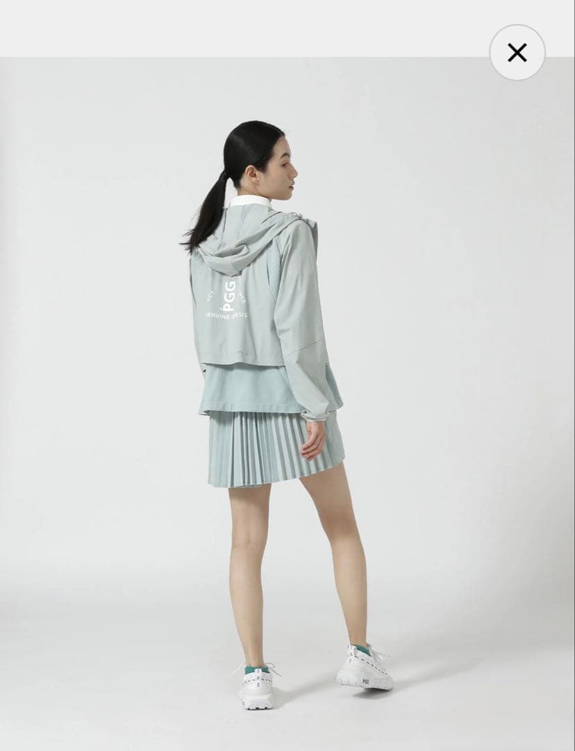 PGG◾️セットアップ◾️フルジップパーカー　スカート　アクアグリーン