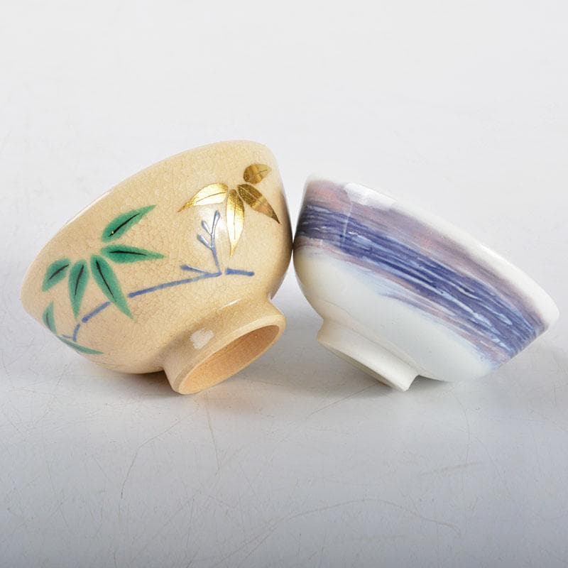 五名工　盃　永楽五名工　盃　永楽善五郎　上出長右衛門など　共箱　D　R4577