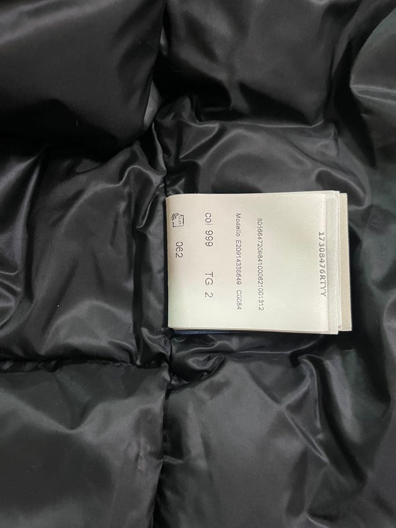 【美品】MONCLER BILLECART ダウンベスト サイズ2 黒