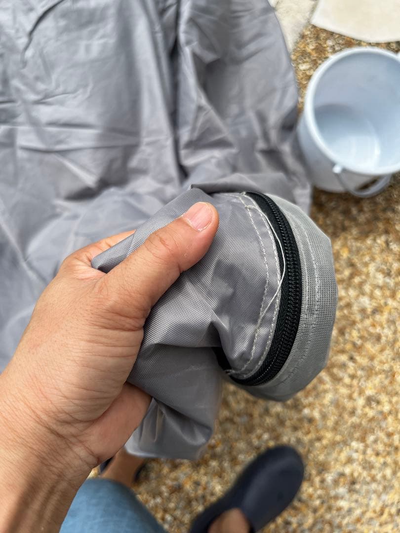 DOD ワンポールテント RX (L) カーキ　鉄？ペグ　アルミシートなどセット