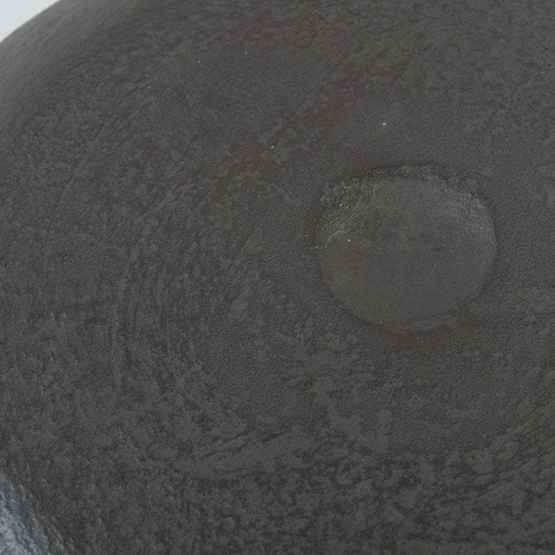 茶道具　釜師　菊池政光作　松文　阿弥陀釜　共箱　V　9904A