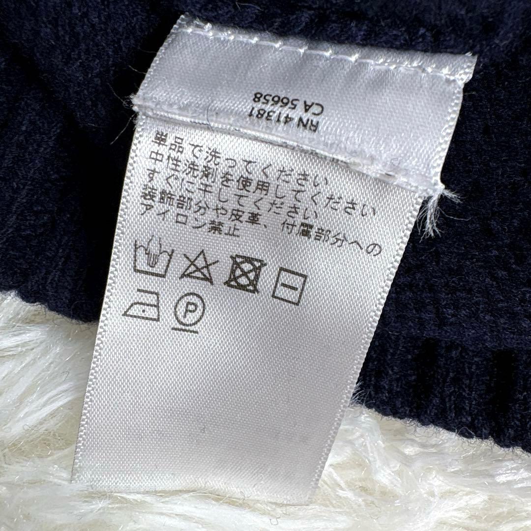 ✨MLBヤンキース✨ラルフローレン　ポロベア　ニット　セーター　ウール　紺　XL