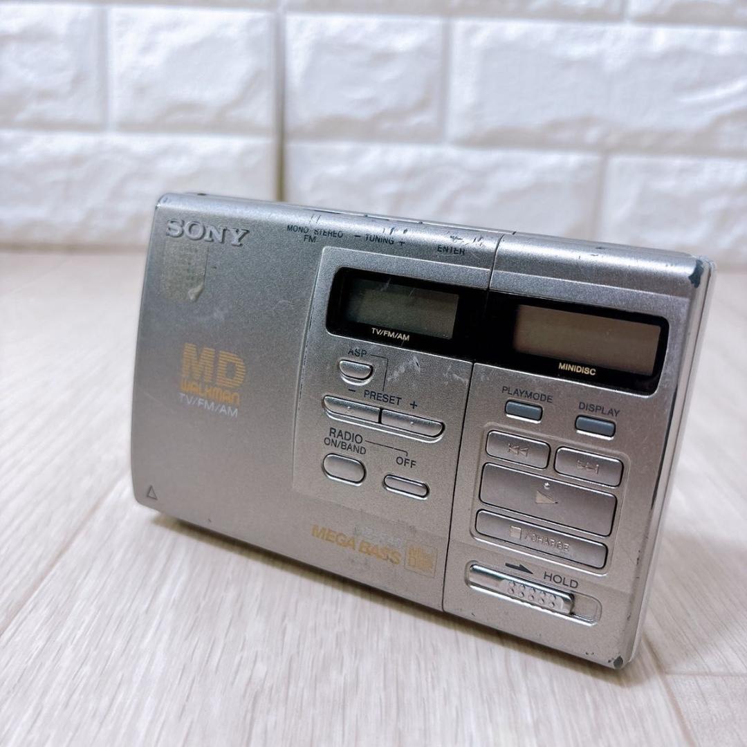 現状品 SONY ソニー ラジオ搭載 MDウォークマン MZ-F40