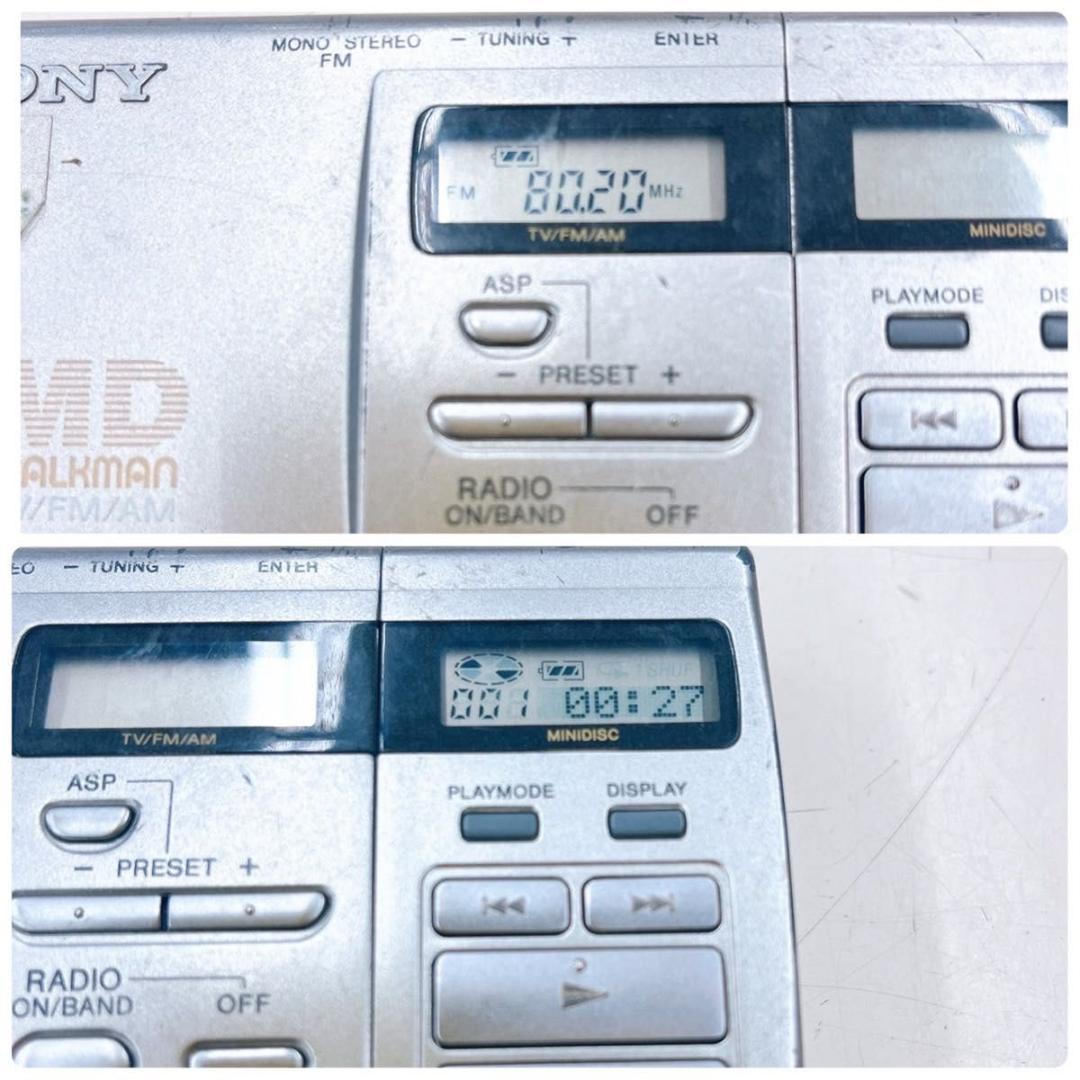 現状品 SONY ソニー ラジオ搭載 MDウォークマン MZ-F40
