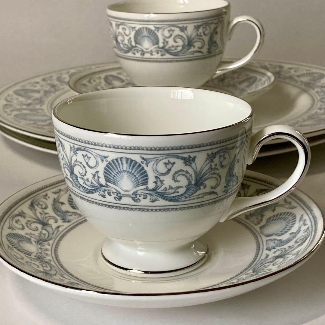  ドルフィンホワイト C&S 2客 大皿2枚 セット