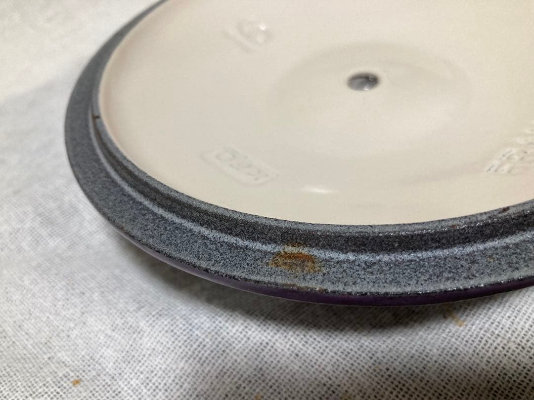 ル・クルーゼ　ソースパン　16㎝　パープル系　大変美品です