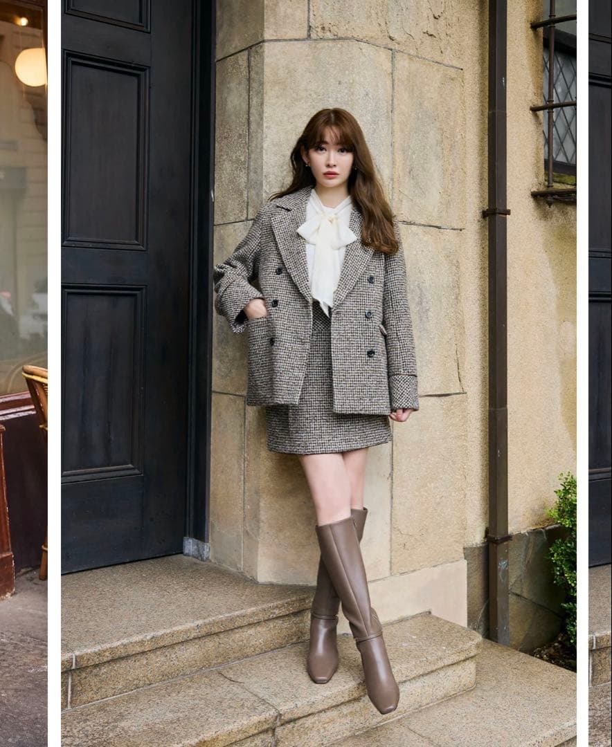 靴 herlipto Side Bit Long Boots