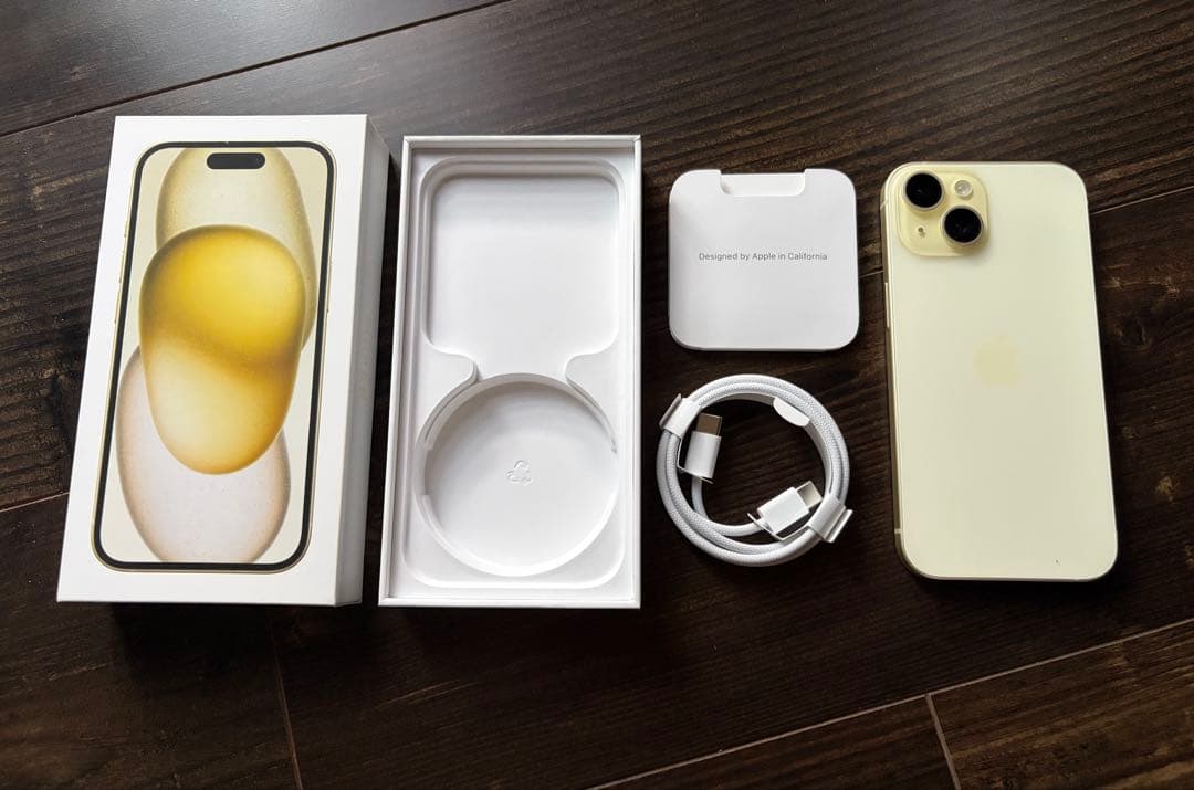 【Apple】iPhone 15 イエロー 256GB本体