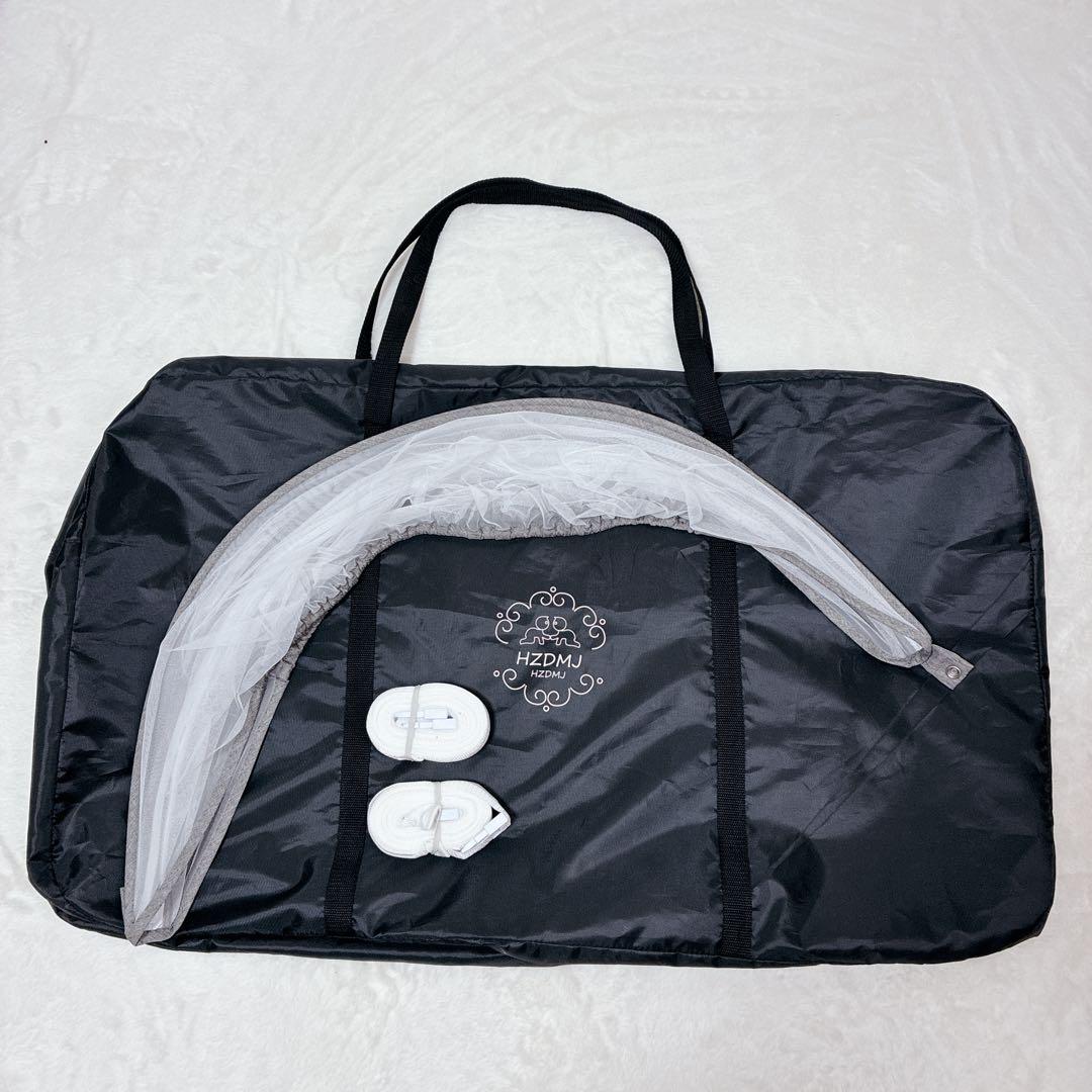 極美品✨️HZDMJ ベビーベッド 添い寝ベッド メッシュ 高さ調節可能 収納付き