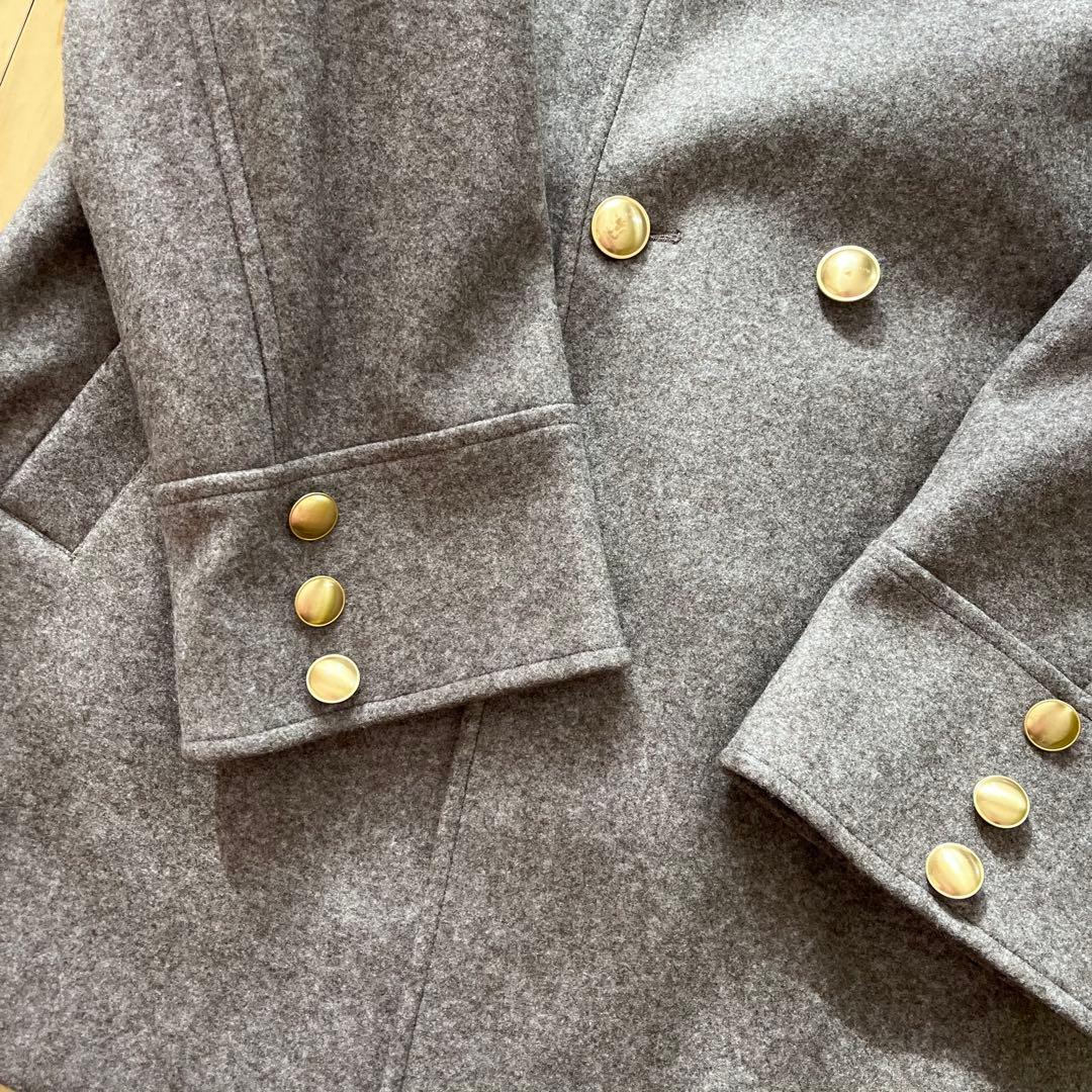 シップス　ウール ライク ジャージー メルトン　2WAY Pコート