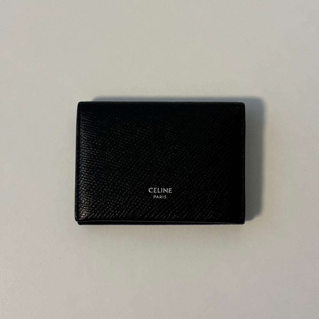 CELINE 黒 レザー 名刺入れ