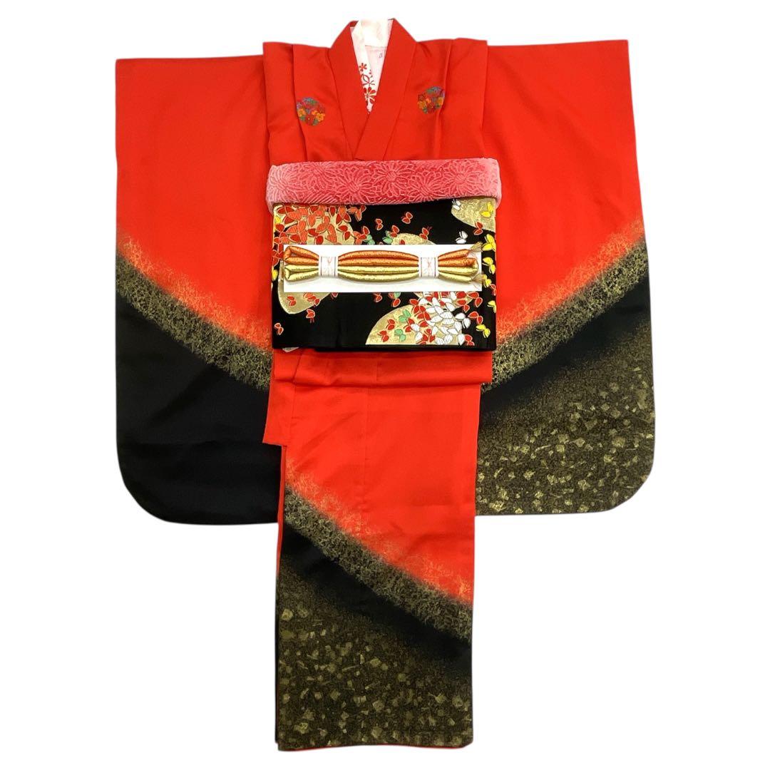 ◎mk-1231　七五三　女の子　振袖・襦袢・帯・小物セット　　11-26