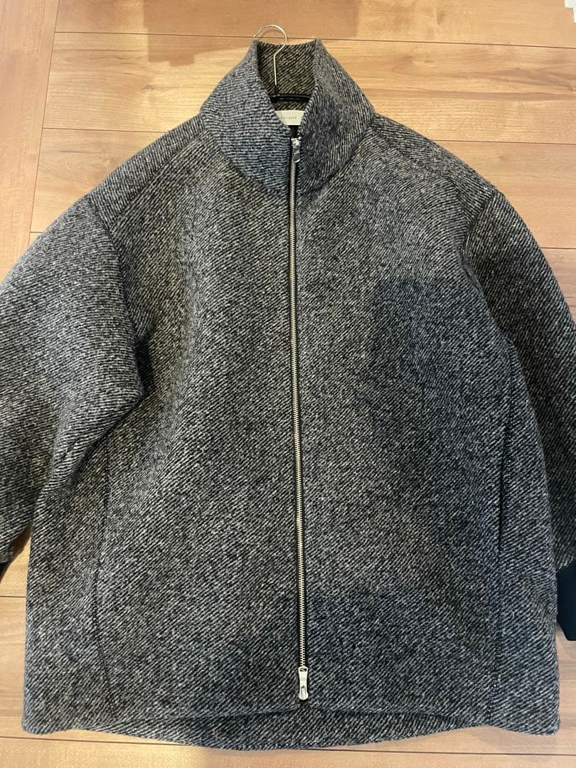 アダムエロペ ツイードボンディングコーディガン