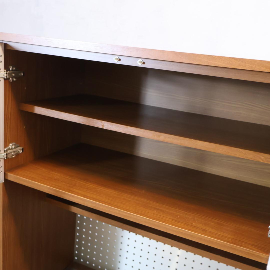 unico ウニコ ストラーダ 3面レンジボード 食器棚 キッチンボード レンジ