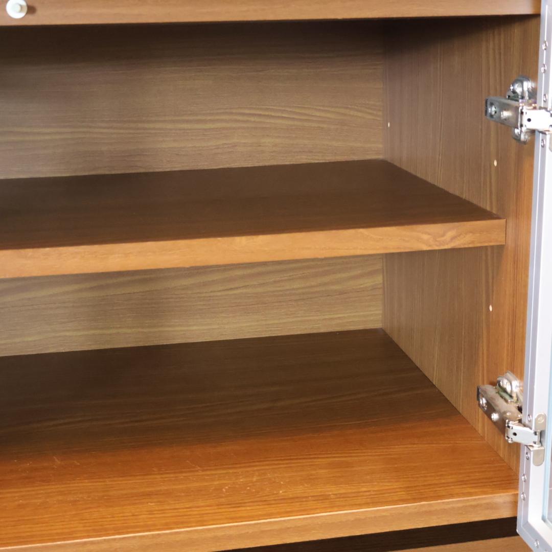 unico ウニコ ストラーダ 3面レンジボード 食器棚 キッチンボード レンジ