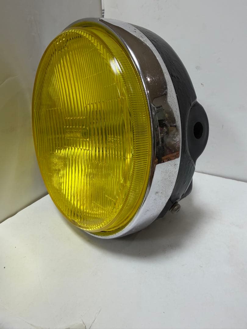 当時物SUZUKI刻印IPF凹レンズ付きヘッドライトASSYGT380GS400