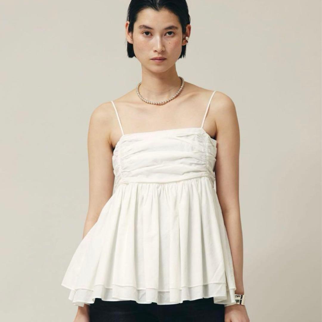 【美品】Curensology カレンソロジー レイヤードキャミソール ぺプラム