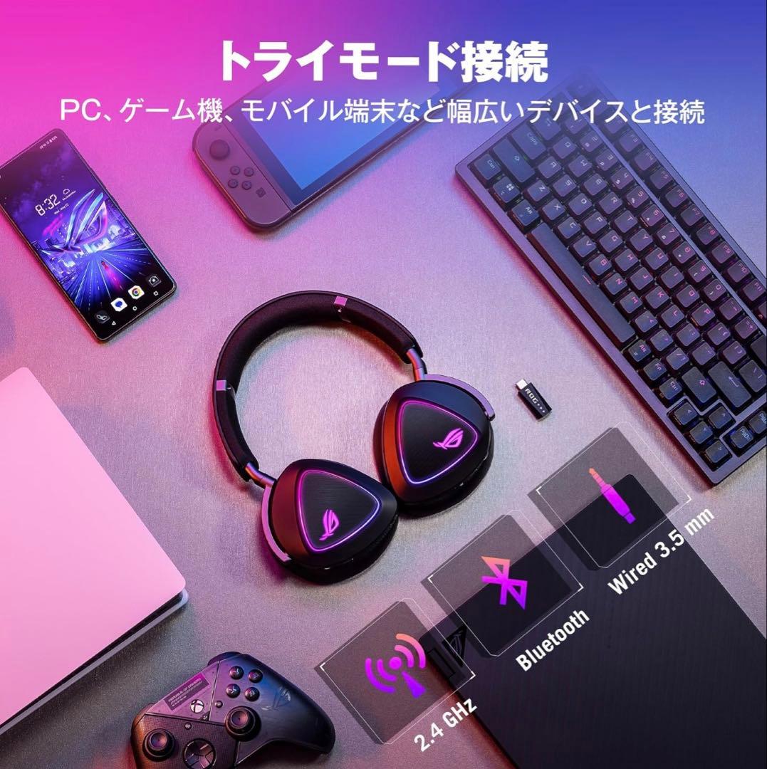 ASUS ROG Delta II ブラック ゲーミングヘッドセット