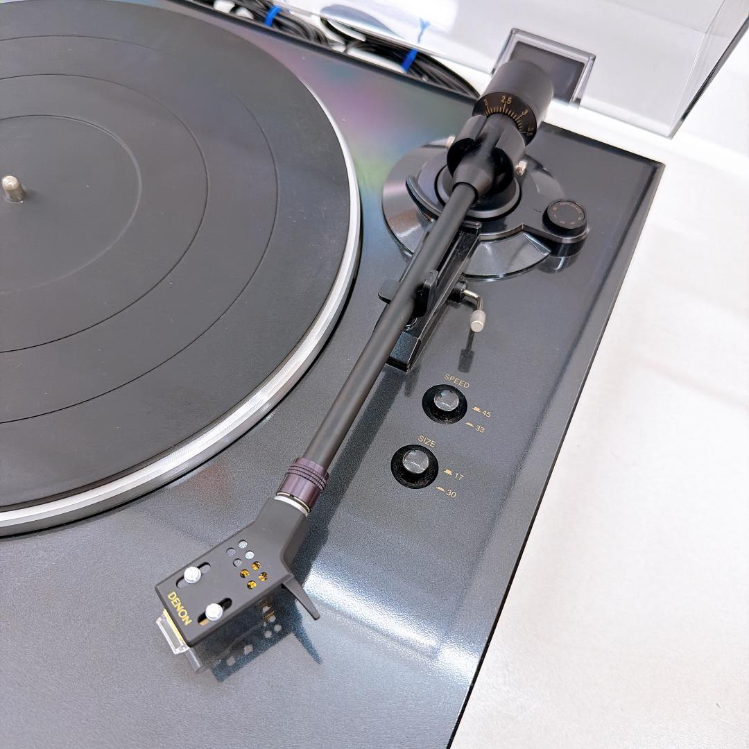 【美品】DENON レコードプレーヤー DP-300F　デノン