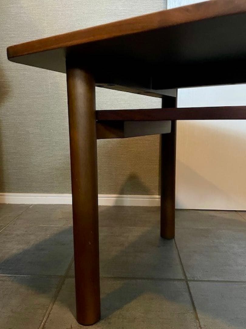 美品■MUJI/無印良品　木製ミドルテーブル　ウォールナット材/リビングテーブル