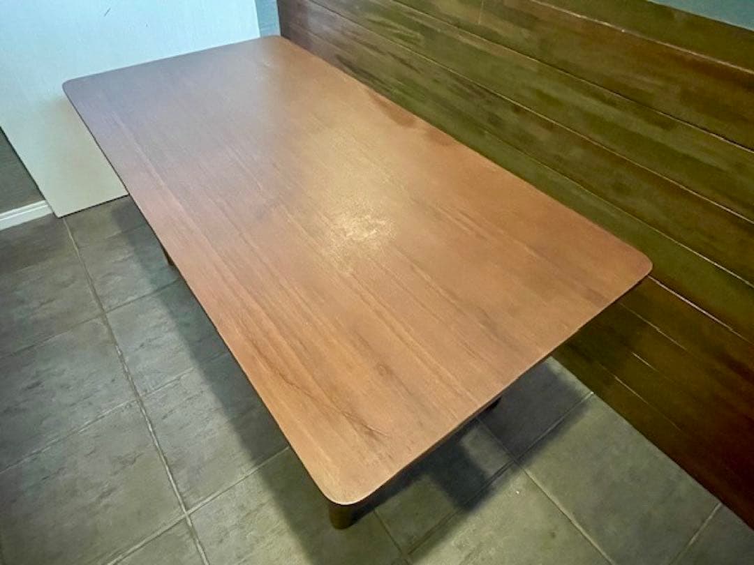 美品■MUJI/無印良品　木製ミドルテーブル　ウォールナット材/リビングテーブル