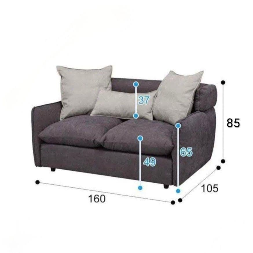ニトリ ソフティーナ 2人掛けソファ【ダークグレー】最終値下げ