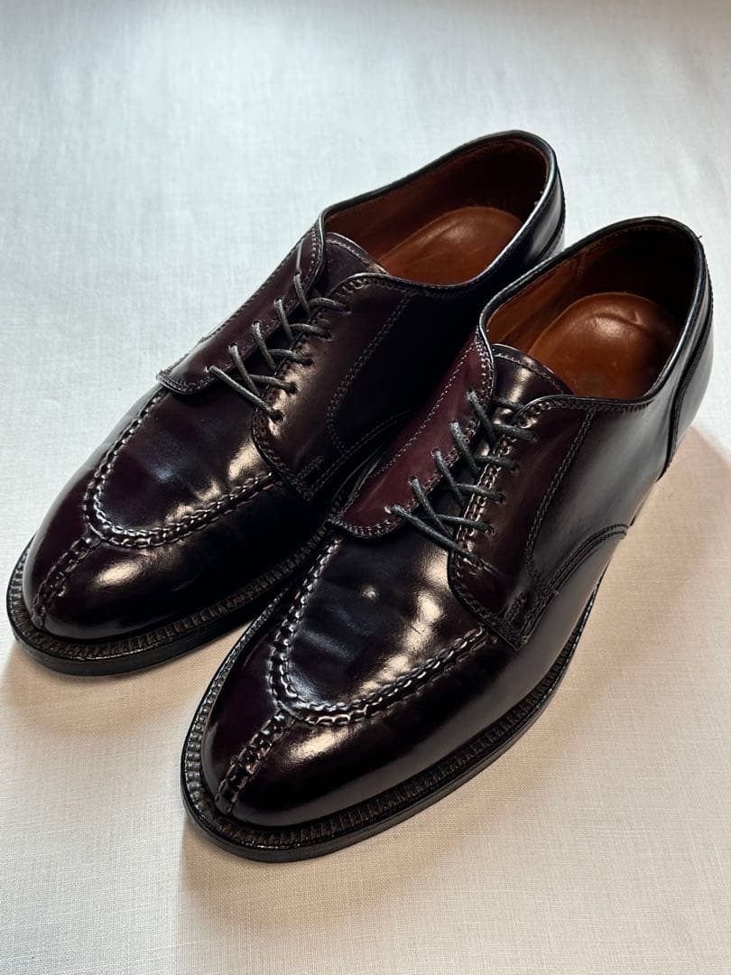 【美品良靴】ALDEN CORDVAN BURGUNDY UTIP 7D2210