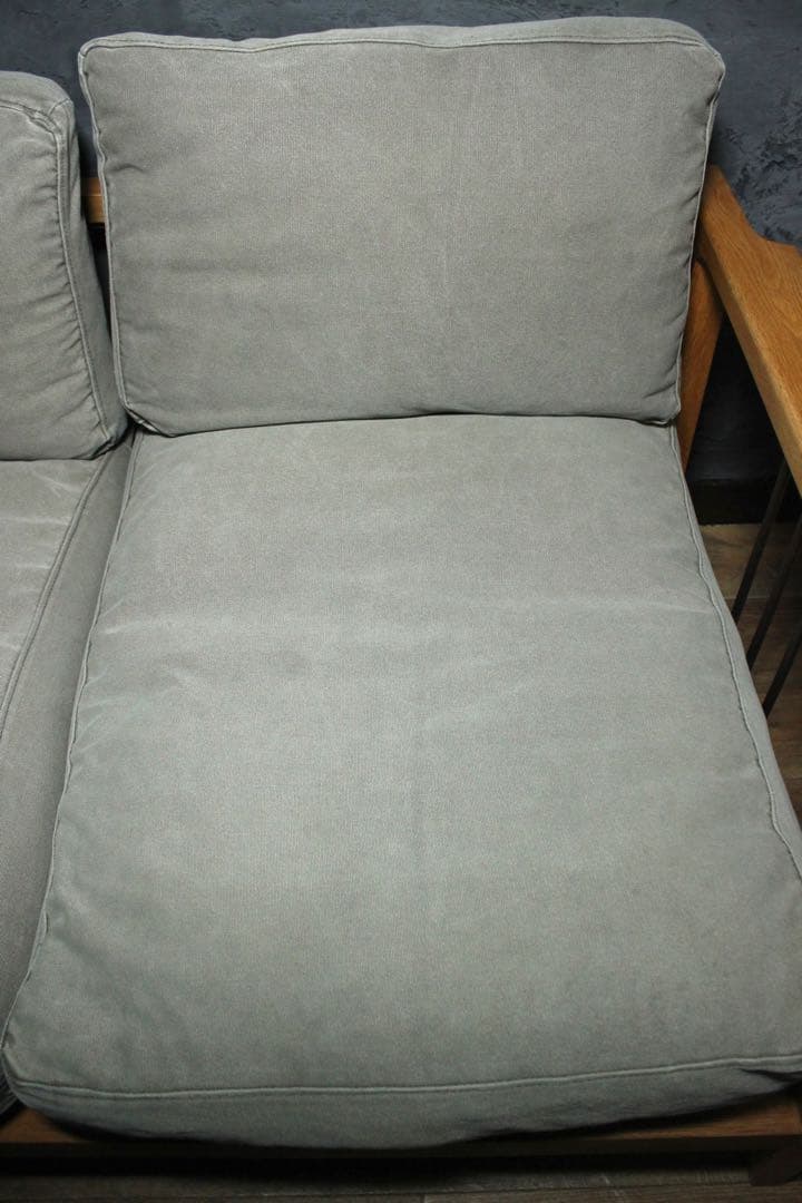 首都圏送無料〜a.depeche solo 3aeat 無垢20万フェザーソファ