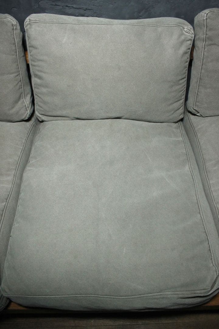 首都圏送無料〜a.depeche solo 3aeat 無垢20万フェザーソファ