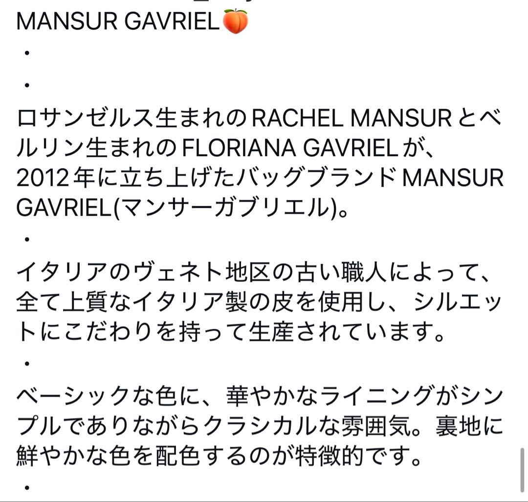 MANSUR GAVIRELマンサーガブリエル★2wayバッグ　リボン　ネイビー