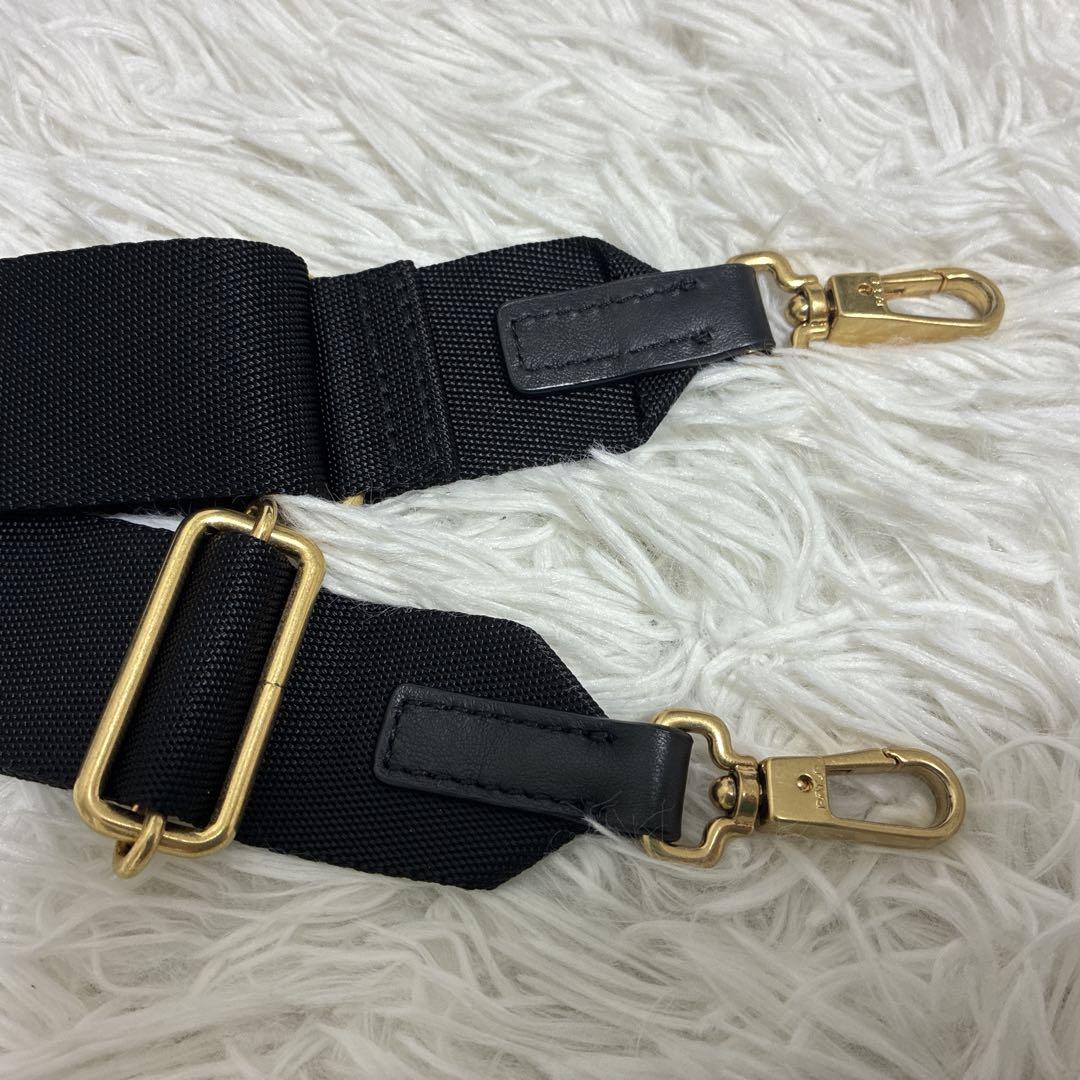 美品 ORSETTO オルセット ナイロンサイドジップトートバッグ 2way 黒