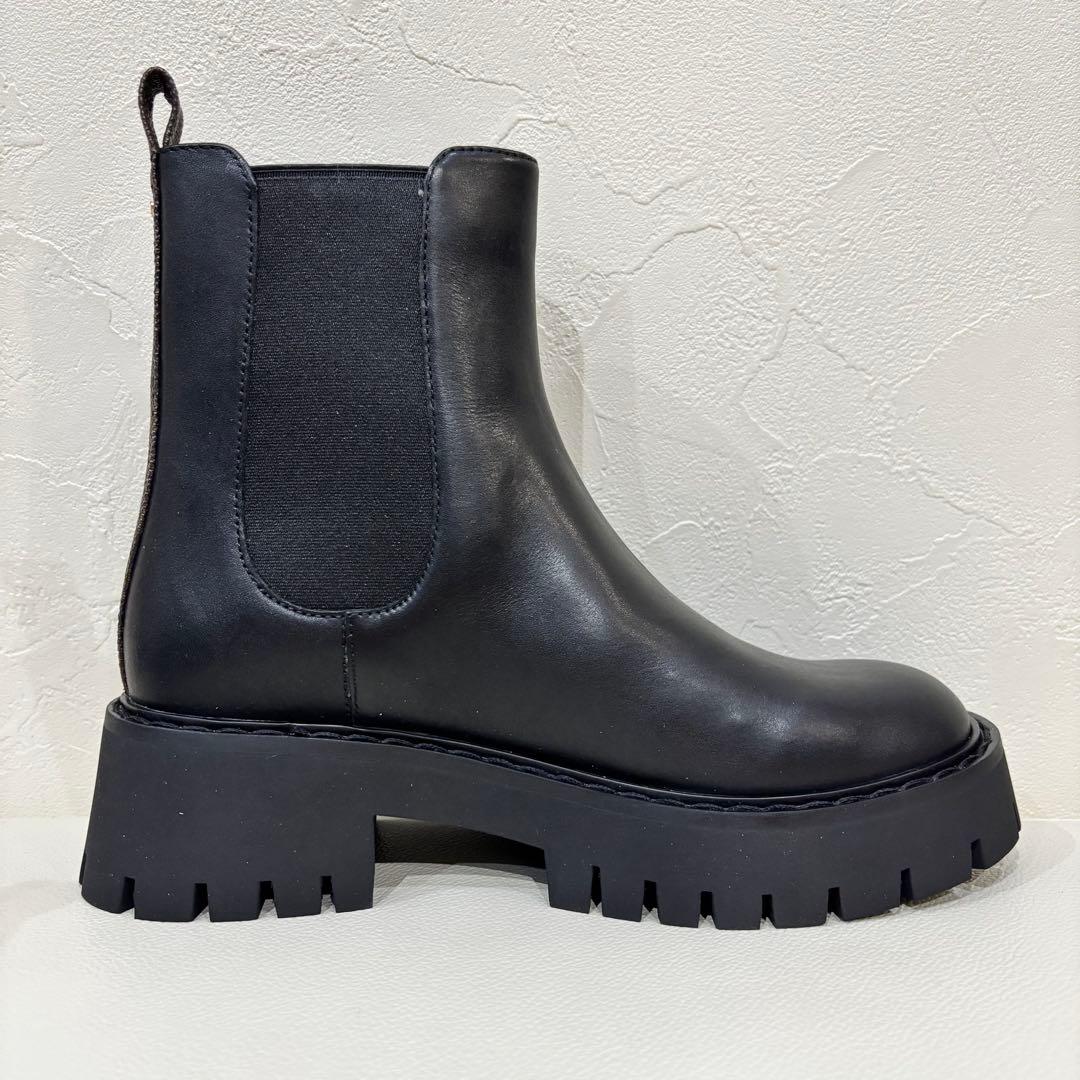 新品【MICHAEL KORS】マイケルコース レザー アンクルブーツ　23cm
