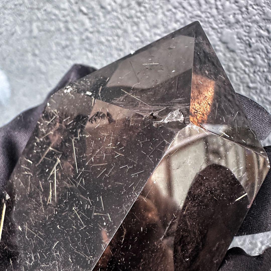 高級品❗️虹入り☆スモーキーゴールドルチル タイチンルチルフリーフォームA1211