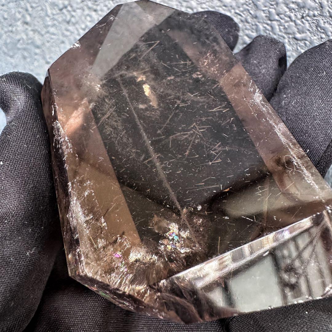 高級品❗️虹入り☆スモーキーゴールドルチル タイチンルチルフリーフォームA1211