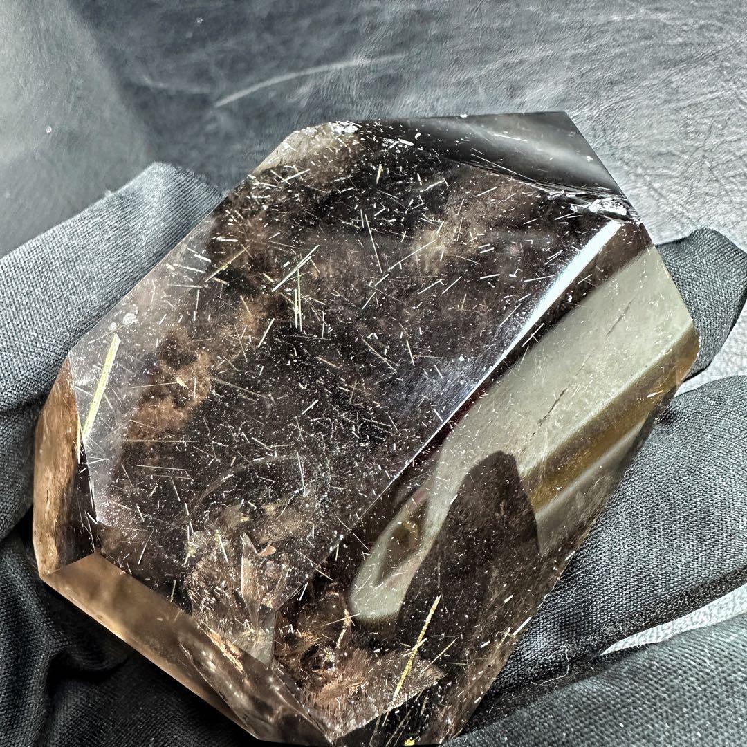 高級品❗️虹入り☆スモーキーゴールドルチル タイチンルチルフリーフォームA1211