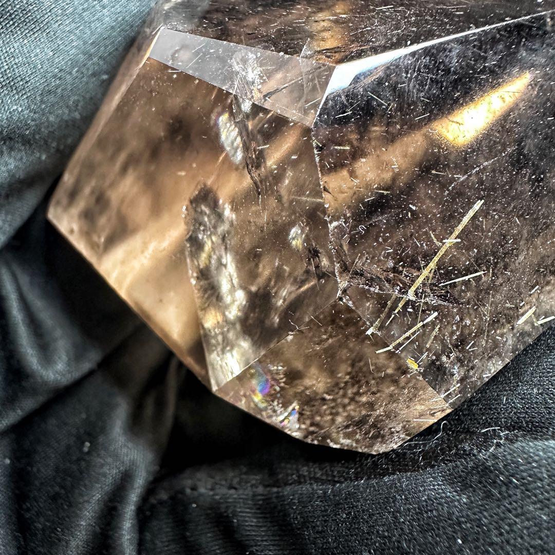 高級品❗️虹入り☆スモーキーゴールドルチル タイチンルチルフリーフォームA1211