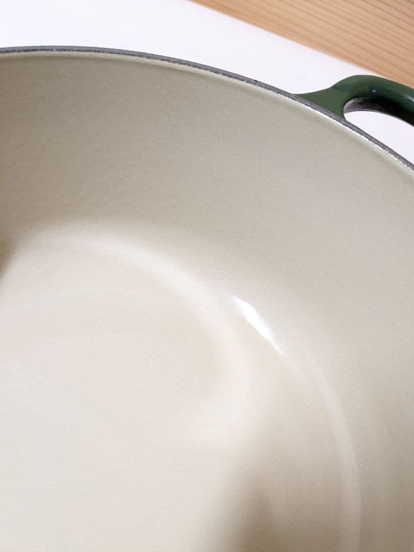 Le Creuset ル・クルーゼ 20cm　モスグリーン　両手鍋