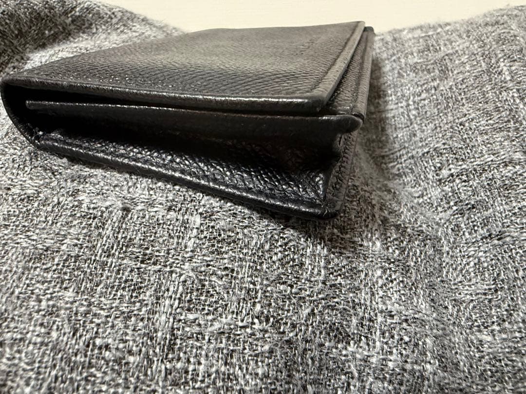 鑑定済み　箱付き　ブルガリ　BVLGAR 名刺入れ　カードケース　黒　ブラック