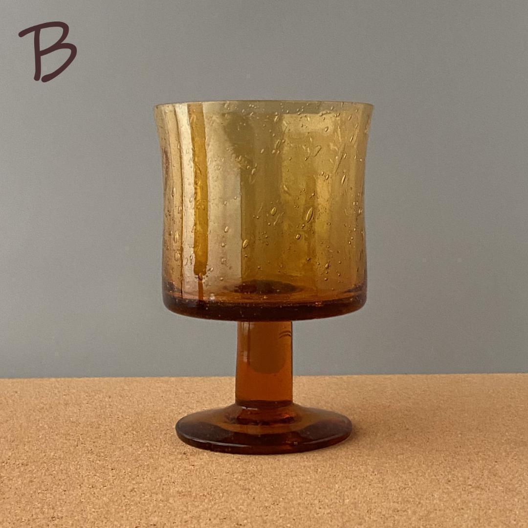 エリックホグラン BODA ガラス 脚付 花瓶 フラワーベース ビアグラス 2脚