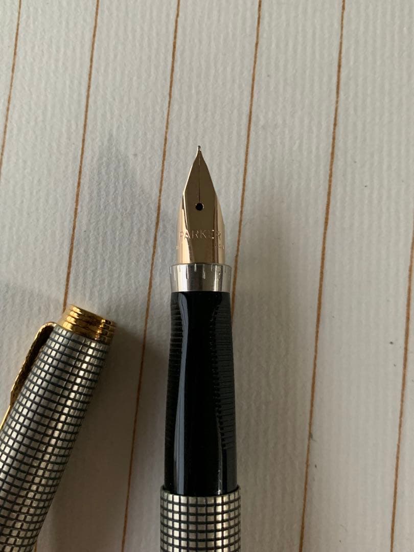 万年筆／パーカー75 スターリングシルバー 14Kペン先コンバーター付き