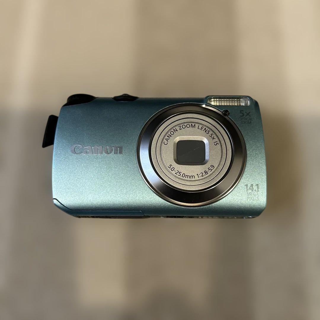 Canon キャノン PowerShot A3200IS デジカメ ブルー