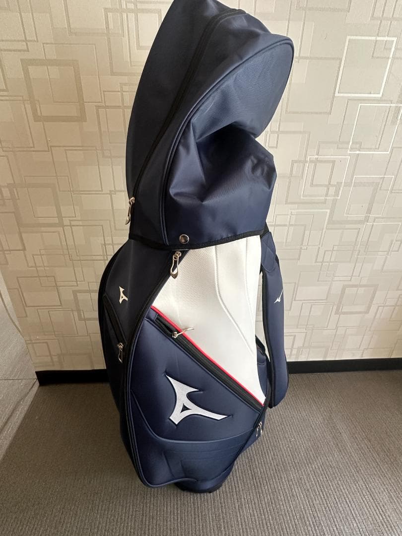 Mizuno ゴルフバッグ ネイビー/ホワイト/レッド