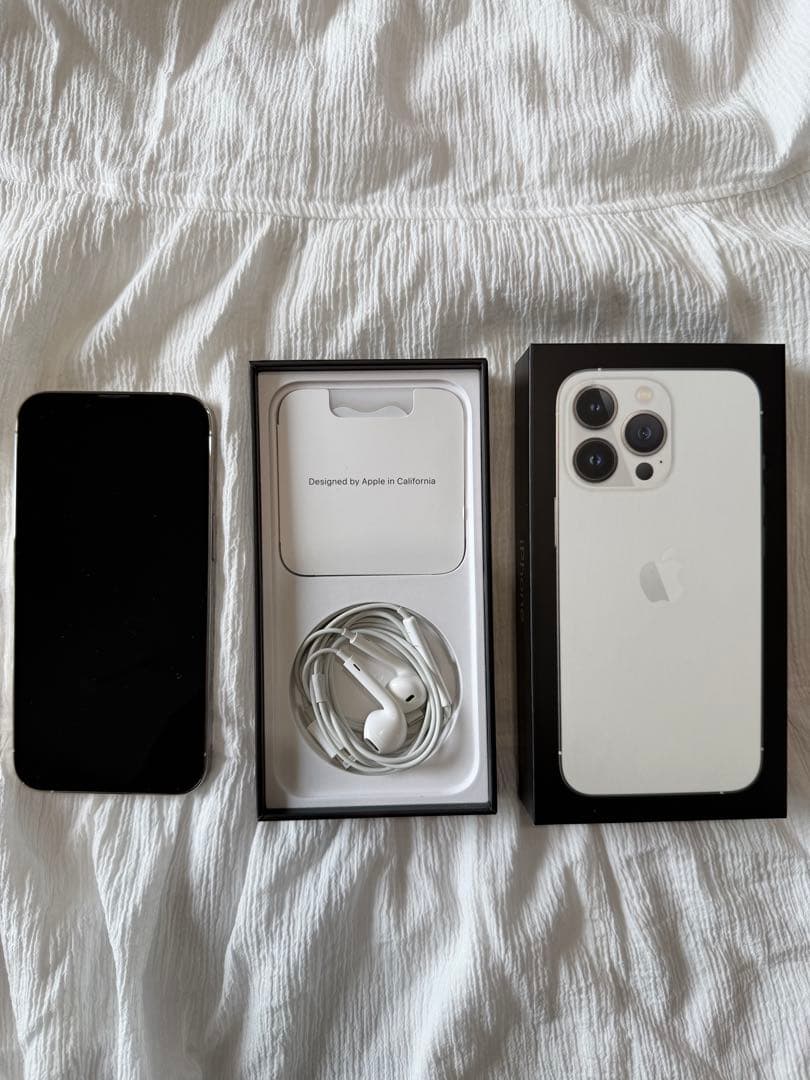 美品／バッテリー75%／Apple iPhone 13 Pro シルバー 本体