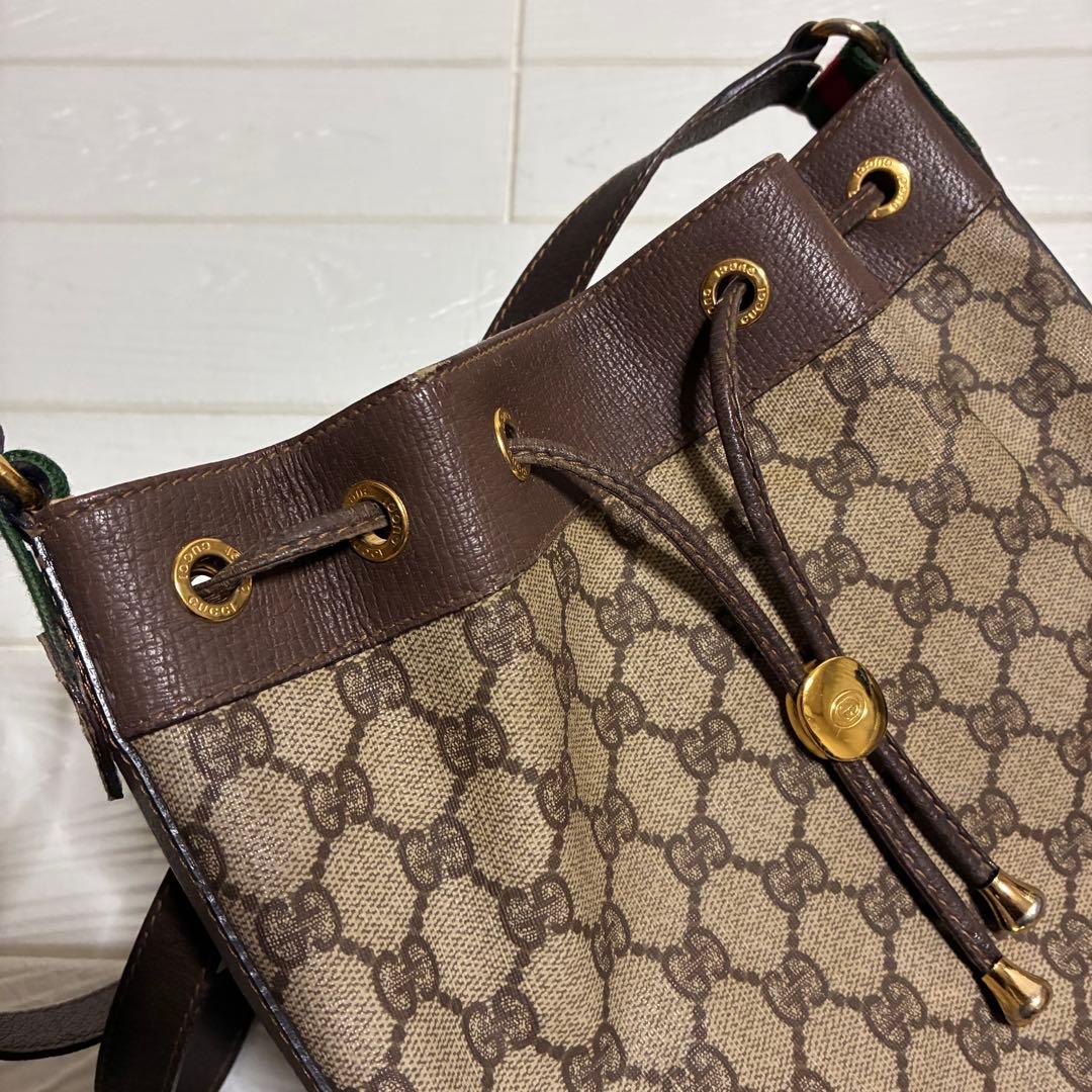 グッチ ショルダーバッグ シェリーライン GGスプリーム PVCライン