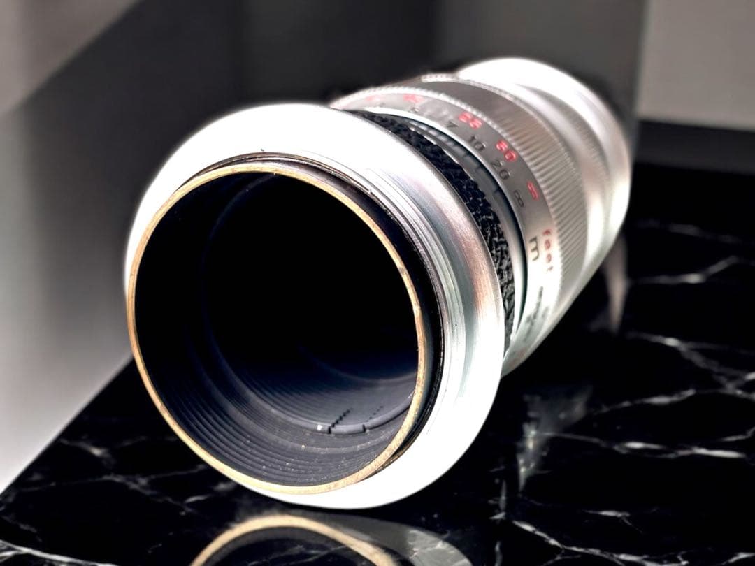 【OH済&ライカ&希少】エルマー90㎜　後期メートル/フィート併記型