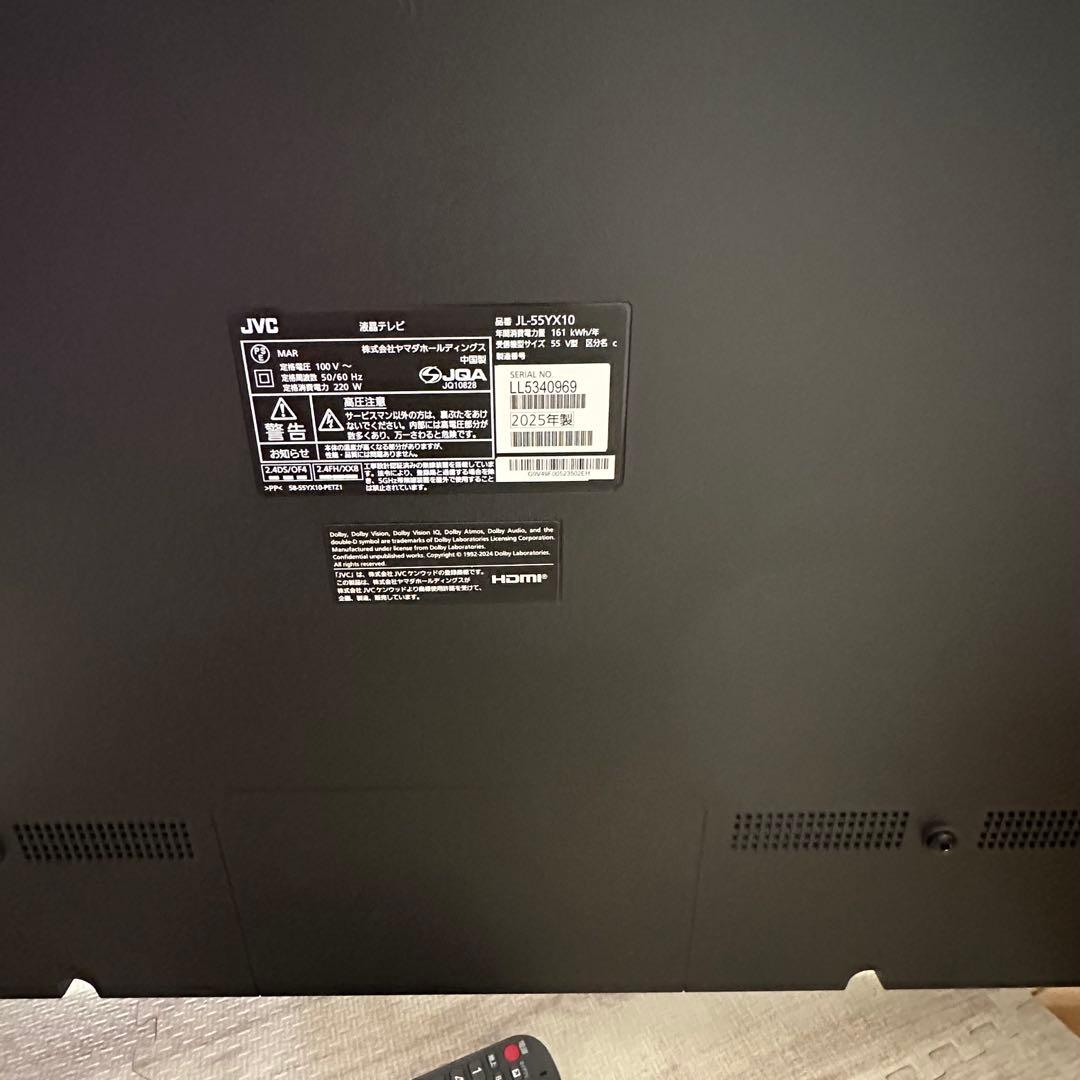 JVC Fire TV 搭載 4K 液晶 55インチ JL-55YX10