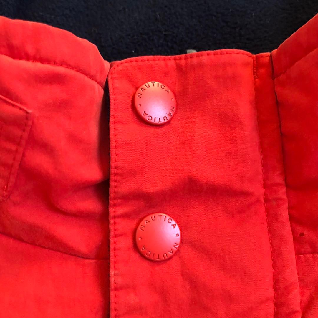 NAUTICA 00s ナイロン フリース リバーシブル ジャケット